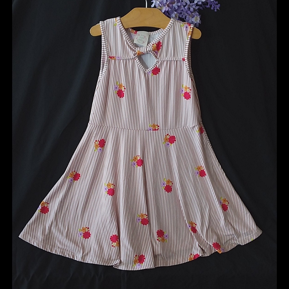 Heart and Arrow girls striped and floral dress siz